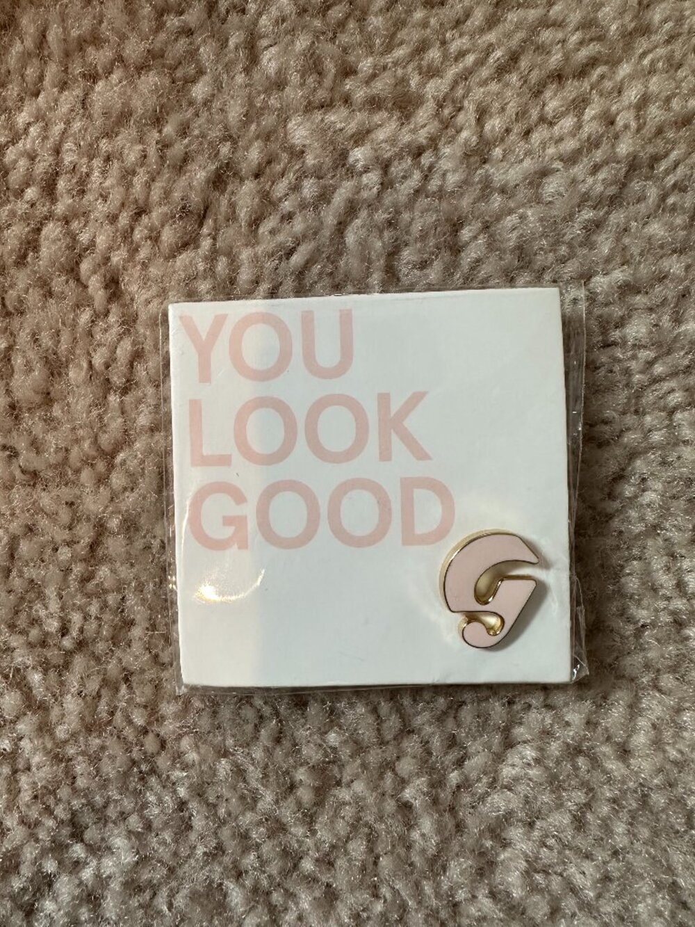 2016 Glossier "G" Logo Enamel Pin — Discontinued Original Glossiwear
